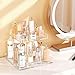 NIUBEE 2-Tier Acrylic Bathroom Cosmetic Storage Organizer for Dresser and Countertop - Standing Perfume Tray for Bedroom Decor