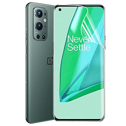 2 uds Protector de Pantalla Flexible para OnePlus 9 Pro 6.7” 2021 3D Película de Hidrogel Transparente de TPU Huella Dactilar Desbloqueado NO Vidrio Templado Cover
