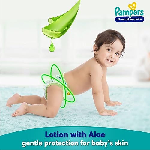 Pampers All round Protection Pants Style Baby Diapers, Small (S) Size, 86 Count, Anti Rash Blanket, Lotion with Aloe Vera, 4-8kg Diapers image_3