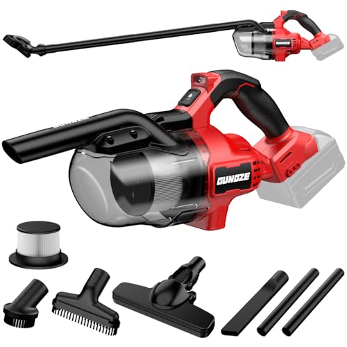 Image of Cordless Vacuum for Milwaukee M18 Battery, 5 in 1 Handheld Electric Vacuum Cleaner with 500W Powerful Motor, 46 CFM Portable Hand Vacuum with 2 Filtration HEPA for Home, Floor, Carpet, Car (Tool Only)