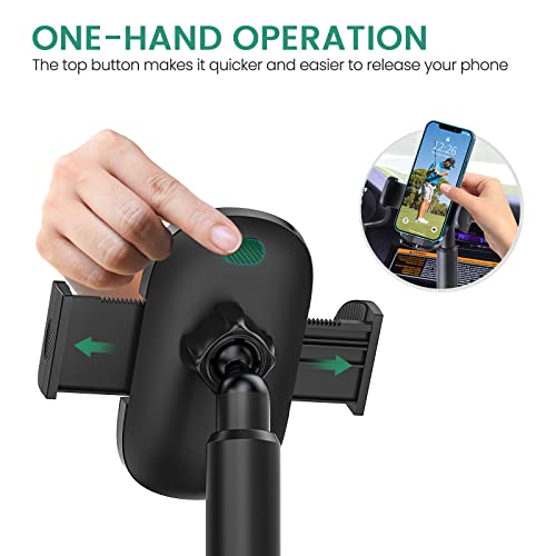 Golf Cart Phone Holder Mount, Golf Cart Accessories Universal Cup Phone Holder Mount for All 4.7-6.8" Cell Phones, Fit EZGO Club Car Yamaha, Car, Truck, Golf Gifts for Men, Women - Image 5