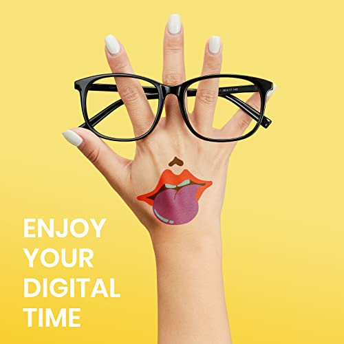 Image of Cyxus Blue Light Blocking Glasses Women Men Computer Gaming Square Glasses UV400 Protection Anti Eyestrain