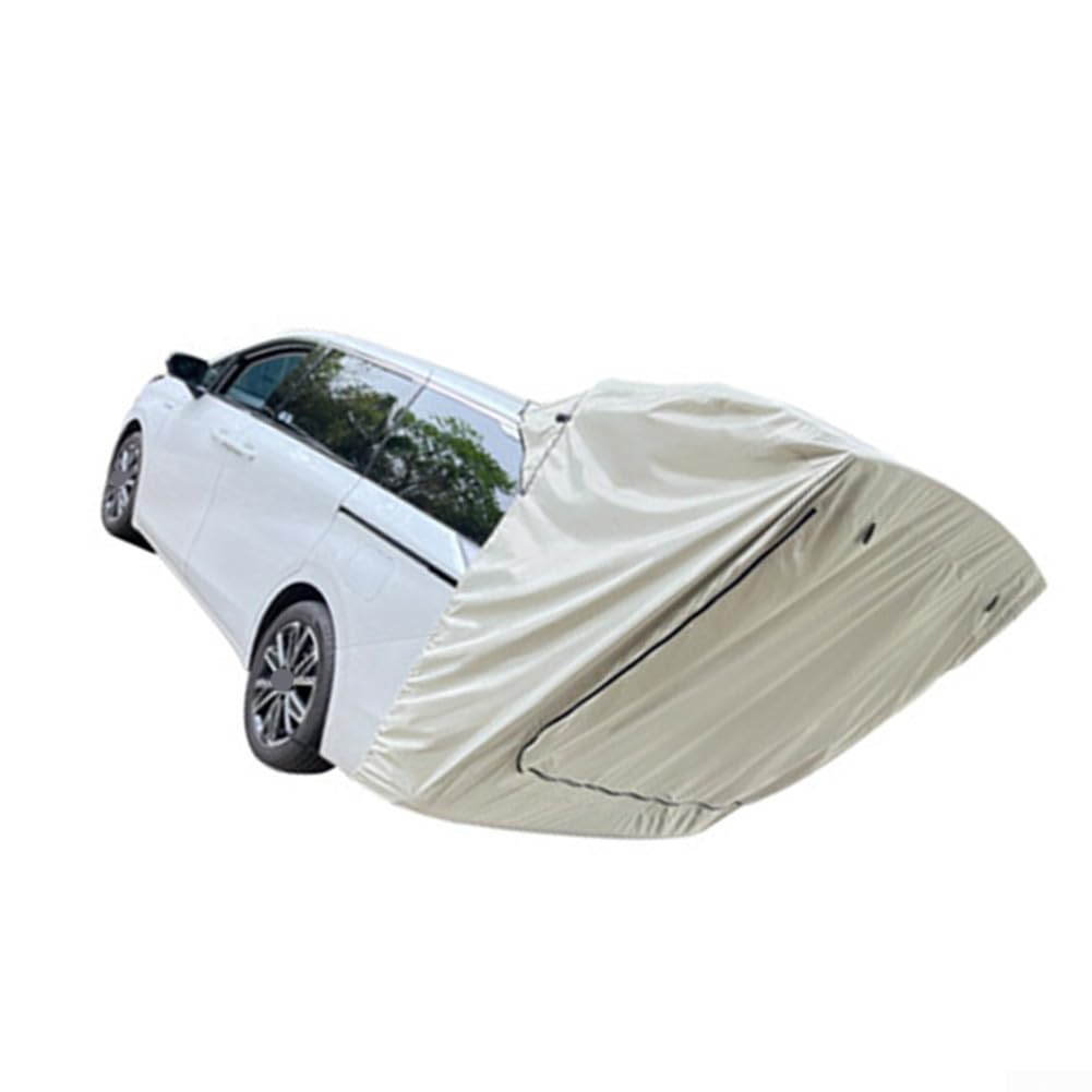 Tienda de campaña MPV para portón trasero de coche con tela impermeable resistente a los rayos UV, montaje magnético y malla fina con flujo de aire e insectos (MPV estándar blanco)