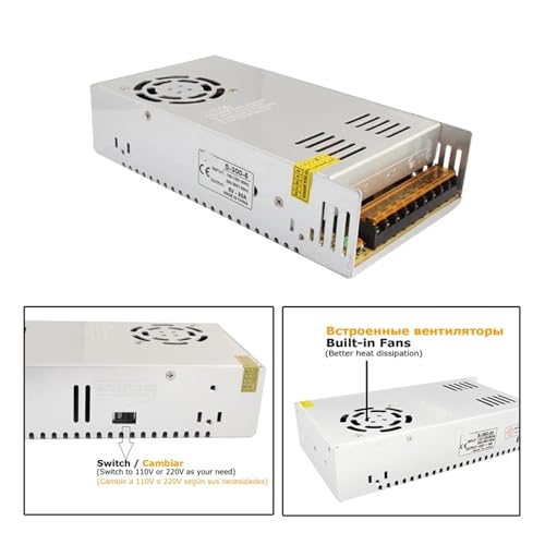 Transformateur LED 5V 70A 350W de haute précision pour éclairage