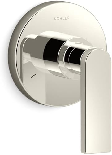 Miniatura 4 de Kohler K-T73140-4-CP - Moldura de transferencia compuesta con manija de palanca, válvula no incluida, cromo pulido