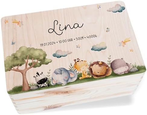Petit Cheri For Baby Girl Wooden Memories Keepsake Box