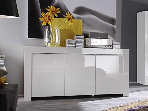 Buffet Amalfi 3 Porte, 160 x 84 x 50 cm, Bianco