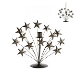 Metal Star Candle Holder, 9' Black Star Candlestick for 4th of July Patriotic Decor, Tabletop Centerpiece for Independence Day Party (1 pc)