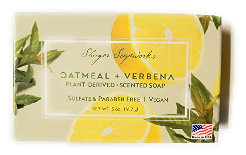Shugar Soapworks Oatmeal & Verbena Soap - 5 Ounce Beauty Bar #TOP1