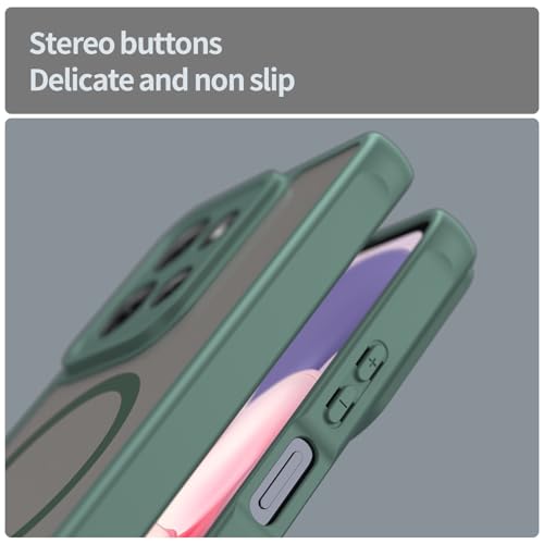 Image of Compatible with Moto G Play 2025 Case Cover,Compatible with MagSafe,Anti-Fall,Compatible with Motorola Moto G Power 2025 / Moto G 5G (2025) XT2513V T2513-1 Cell Protective Phone Case Green