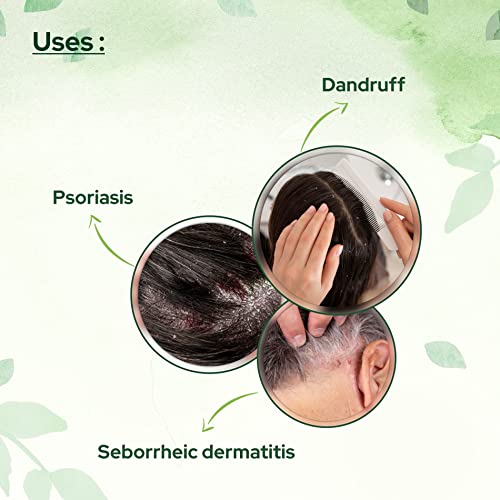 SALVE Cosalic Shampoo Solution (200 ml / 6.76 fl oz) Pack of 2 with Salicylic Acid & Coal Tar for Dandruff-Prone and Psoriasis-Prone Scalp