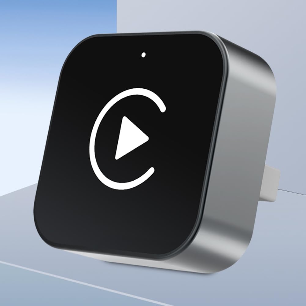 Jiawu Adattatore CarPlay Wireless 2-in-1 - Trasforma CarPlay Cablato In Wireless - Plug And Play Per Auto Con USB - 2