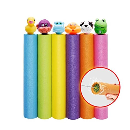 Super Water Soaker Guns Water Blaster Shoots Squirter Gun 6 Set for Kids&Toddlers&Adults Water Summer Shooter Toys for Summer Outdoor Party Beach Sand