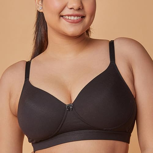 Image of MAASHIE M5505 Women's Padded Foam Cups Full Coverage Non Wired T-Shirt Bra