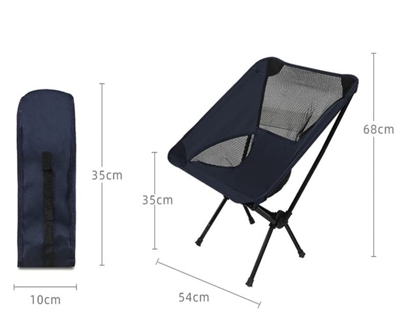 Habrur Campingstuhl Faltbar Angelstuhl Klappbar Strand Angeln Sitz Klappstuhl Ultraleicht Outdoor Klapp Camping Stühle Moon Chair Druckfestigkeit Klappstühle Camping Stuhl (Color : B) Sport & Freizeit