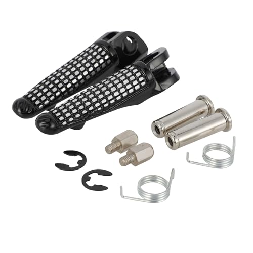 Motorrad Fußrasten Vorne Fußrasten Fußrasten für Kawasaki Ninja ER6N ER6F ZX-10R ZX-6R Z1000 Z750 Schwarz