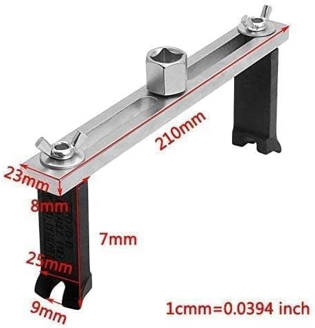 Miniatura 5 de Herramienta de extracción de bomba de combustible, universal de 38 a 12 pulgadas, llave de tanque de combustible, herramienta de anillo de bloqueo
