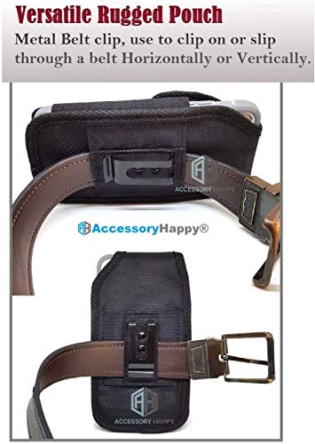 Ah Military Grade Cell Phone Clip Holster Rugged Nylon Belt Pouch For Android Moto Lg [Iphone 6 6S 7 8 X Xr Xs 11 12] Kyocera Duraforce Rugged Canvas Holster Fits Otterbox (Medium) #TOP5