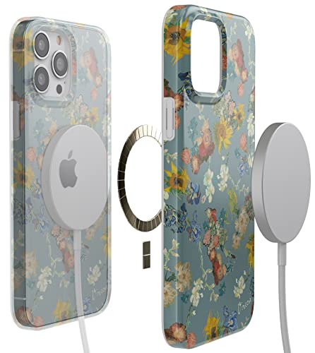 Casely Iphone 13 Pro Case | Van Gogh's Flowers | The Van Gogh Museum 50Th Anniversary Case | Compatible With Magsafe #TOP3