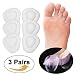 JK.Toes Ball of Foot Cushions, Metatarsal Pads (Adhesive-Backed), Forefoot Support for Metatarsalgia, Neuroma, Aching Feet - 6 Pack
