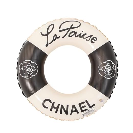 Inflable Anillo De Natación Vintage a Rayas Flotador Inflable, Fiesta De Agua Flotador Inflable Anillo De Natación, para Piscinas de Verano y Playa para Adultos y Niños (Negro)