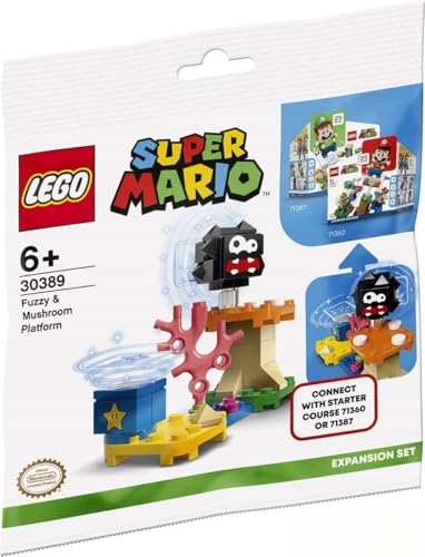 30389 Super Mario Polybeutel-Set mit Plattform und Pilz
