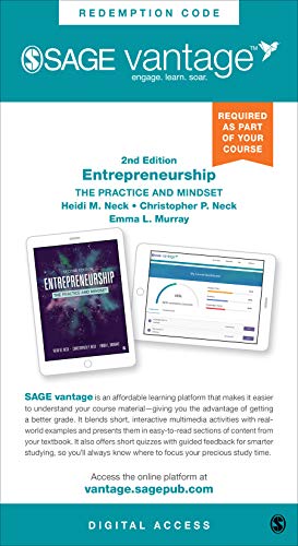 Entrepreneurship Vantage Shipped Access Card: The Practice and Mindset