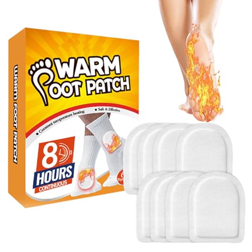 Parche para calentar los pies, 6 paquetes de calor adhesivos, calentador de pies portátil seguro, parche para calentar el cuerpo, accesorio de calentamiento para senderismo y esquí al aire libre, cómo
