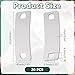 HOBBIESAY 20Pcs Stainless Steel Shoelace Charms Shoe Lace Tags Rectangle Detachable Shoelace Decorations Shoe Lace Blank Tags Silver for DIY Women Sneakers Decorations 1.65x0.55x0.04 Inch