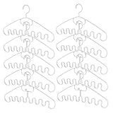 TOPBATHY Platzsparender Wellenförmiger Kleiderbügel aus Kunststoff Stapelbarer Organizer...