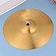 Healily Hi-Hat Becken Hi Hat Paar Trommeln Teil Musikinstrument Zubehör, Messing, goldfarben, 20 cm