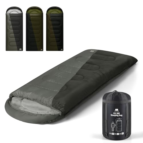 TANSTRIDER 25 Degree 5.3lb XXL Sleeping Bags for Adults Cold Weather,Camping Sleeping Bag for Kids with Compression Sack,4 Season Camping Essentials Gear for Hiking,Traveling,Outdoor,Backpacking