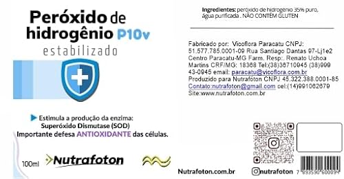 Peróxido de Hidrogênio P10V 100ml