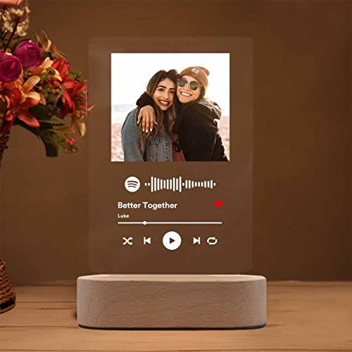 Personalized Acrylic Song With Photo Custom Acrylic Album Cover Gifts For Music Lover Friends Sister #TOP4