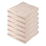 Clinotest 6er Luxus Handtücher-Set 50x100cm – 100% Baumwolle, Hotelqualität, 450g/m² – Weich, Hohe Saugfähigkeit, Langlebig, Schnelltrocknend, Perfekt für Spa, Badezimmer & Hotels, Beige