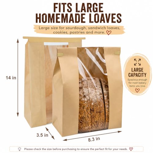 Large Paper Sourdough Bread Bags