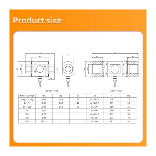 Sensor de columna celda carga tipo S 1T con transmisor de peso AD HX711 4