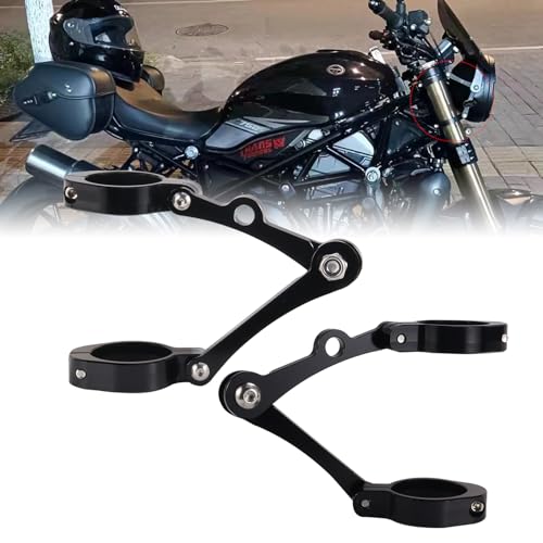 GUDITEM Motorcycle Headlight Bracket CNC 39mm-41mm Fork Head Lamp Holder