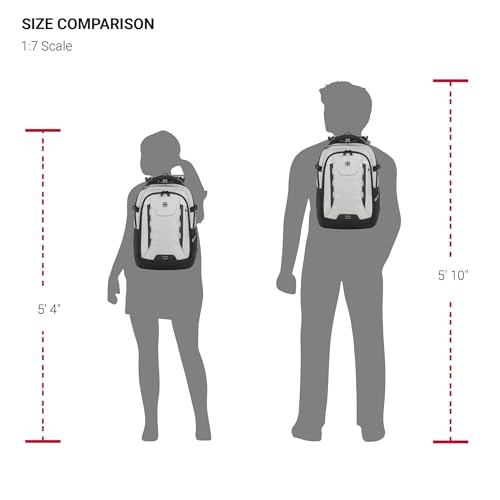 Image of SwissGear Travel Tech Pro Laptop Backpack - Fits Laptops up to 16 inch - ScanSmart TSA-Friendly Backpack with Multiple Organizer Pockets - Grey Heather