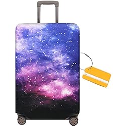 Maletas Galaxia OrgaWise Luggage Cover con Cremallera, Suave de Anti-Polvo, Elástico Cabe 18-32 Pulgadas Funda Maleta
