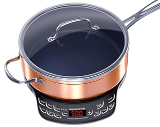 Nuwave Flex Precision Induction Cooktop, 10.25” Shatter-Proof Ceramic Glass, 6.5” Heating Coil, 45 Temps 100°F to 500°F, 4Qt Induction-Ready Healthy Ceramic Non-Stick Everyday Pan with Lid Included