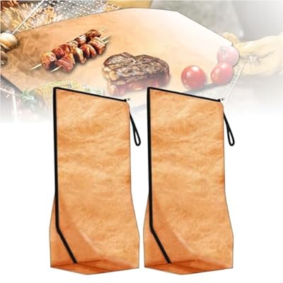 BBQ Blanket for Resting Meat, Reusable BBQ Resting Blanket, Meat Resting Blanket with Zipper, Insulated Meat Resting Bag for Outdoor BBQ - Ensures The Meat is Tender and Juicy (2pcs)