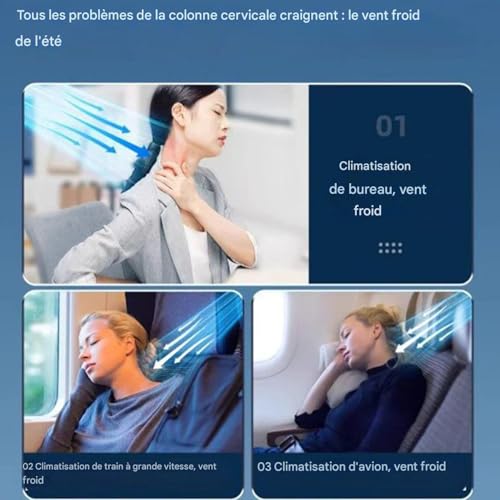 Oreillers De Voyage Pour Avions | Repose Tête Ergonomique Support Respirant | Oreillers De Nuque De Voyage Doux Pour Avions - Pour Adultes Voiture Train Bureau Maison Dortoir Appartement Camping – Image 6
