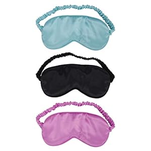 EXCEART 3 Stuks Luxe Zijde Eye Super Smooth Eye Night Eyeshade Blinddoek Voor Slapen Reizen Dutje Zwart Groen Paars