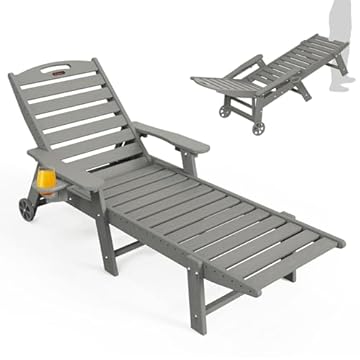 patio lounge chair with wheels
