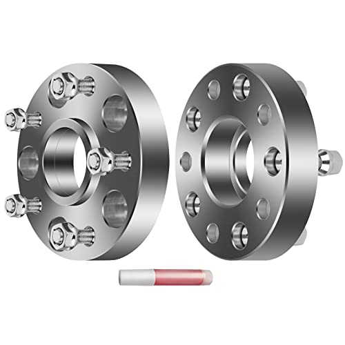 Eccpp Replacement For 2Pcs 1.25" Hubcentric Lip Wheel Spacers Adapters 5X5 To 5X5 Thread Pitch: 1/2 #TOP23