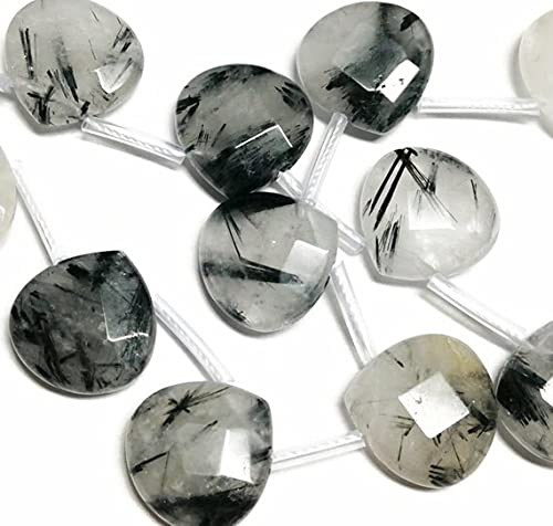 Quartz tourmaline briolettes 16mm pour créer vos bijoux bohèmes et élégants au quotidien