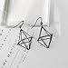 Produktbild FUKAI Persönlichkeit geometrische Laterne Ohrringe Pyramide dreidimensionale Hohle Dreieck Ohrringe Damen Schmuck Mode   Mode einfache Damen Accessoires