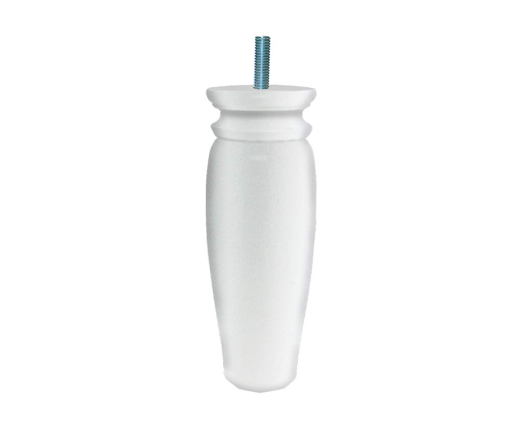 Margot 3700527830131 - Set di 4 Piedini per Rete, Colore: Bianco, Altezza 15 cm