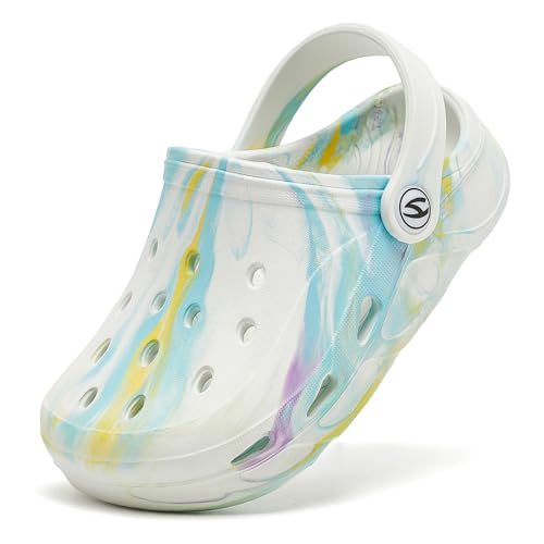 HOBIBEAR Toddler Girls White Foam Clog